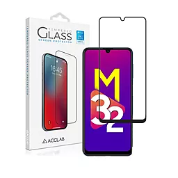 Защитное стекло ACCLAB Full Glue для Samsung M32 Black (1283126513787)