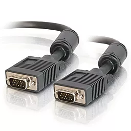 Видеокабель VGA 1080p 60hz 2m black (81002) C2G - фото Видеокабель VGA 1080p 60hz 2m black (81002) C2G