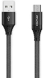 USB Кабель Awei CL-55 1.5M micro USB Cable Black