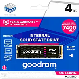 Накопичувач SSD GooDRam PX700 4TB M.2 NVMe (SSDPR-PX700-04T-80)