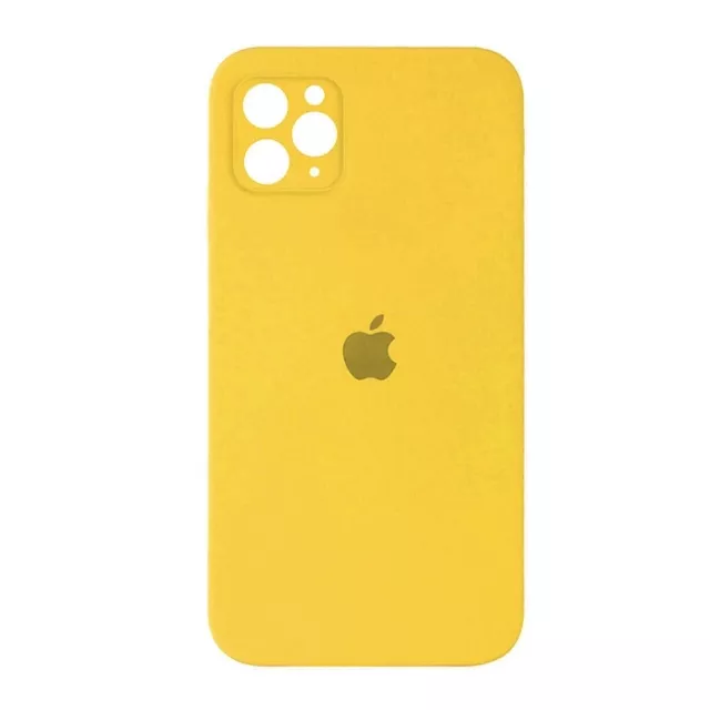 Чехол Silicone Case Full Camera for Apple iPhone 11 Pro Yellow - фото 1