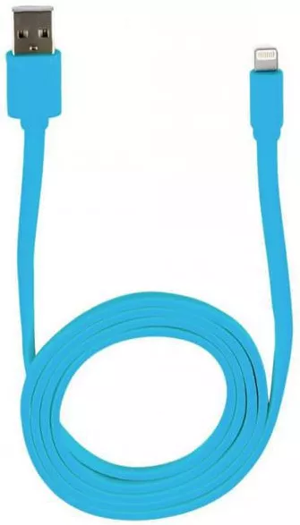 Кабель Logan USB-A - Lightning 10w 1м cable Blue (EL118-010BU) - фото 2