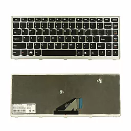 Клавіатура для ноутбуку Lenovo U310 з рамкою Black