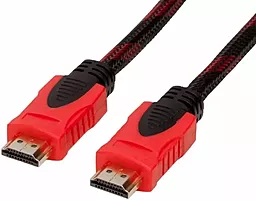 Видеокабель HDMI М-М 5м OD-7.4mm Black/RED (YT-HDMI(M)/(M)NY/RD-5.0m) Merlion - фото Видеокабель HDMI М-М 5м OD-7.4mm Black/RED (YT-HDMI(M)/(M)NY/RD-5.0m) Merlion