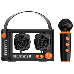 Колонки акустические Epik QD03 Transparent з мікрофоном Black - фото Колонки акустические Epik QD03 Transparent з мікрофоном Black