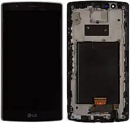 Дисплей LG G4 (H810, H811, H812, H815, F500L, F500S, F500K, LS991, LGLS991, LGUS991, VS986, US991) з тачскріном і рамкою, оригінал, Black