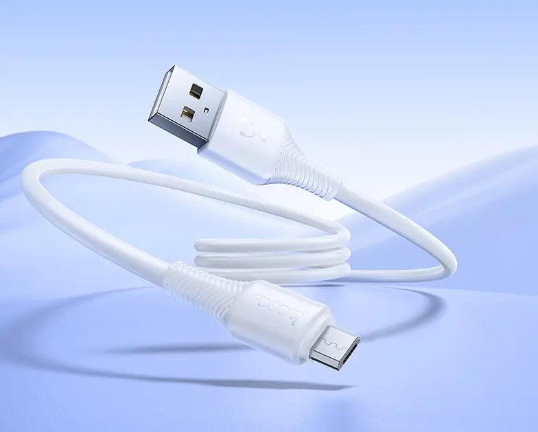 Кабель Hoco X120 USB-A - micro USB 12w 2.4a 1м cable White - фото 4