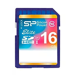 Карта пам'яті Silicon Power SDHC 16GB Elite Class 10 UHS-I U1 (SP016GBSDHAU1V10) - фото Карта пам'яті Silicon Power SDHC 16GB Elite Class 10 UHS-I U1 (SP016GBSDHAU1V10)