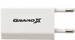 Сетевое зарядное устройство Grand-X 1a home charger white (CH-645)