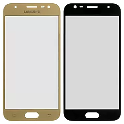 Корпусне скло дисплея Samsung Galaxy J3 J330F 2017 (з OCA плівкою) (original) Gold