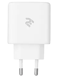 Сетевое зарядное устройство 2E GaN 65W USB-A 2USB Type-C Ports Wall Charger White (2E-WC3USB65W-W)