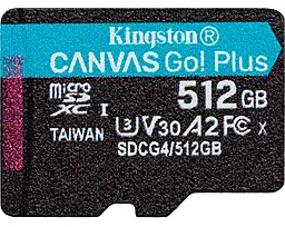 Карта памяти Kingston microSDXC Canvas Go! Plus 512GB UHS-I U3 V30 A2 Class 10 (SDCG4/512GBSP) - фото Карта памяти Kingston microSDXC Canvas Go! Plus 512GB UHS-I U3 V30 A2 Class 10 (SDCG4/512GBSP)