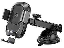 Тримач з бездротовою зарядкою Baseus Smart Vehicle Bracket Wireless Charger Black (WXZN-B01) - фото Тримач з бездротовою зарядкою Baseus Smart Vehicle Bracket Wireless Charger Black (WXZN-B01)
