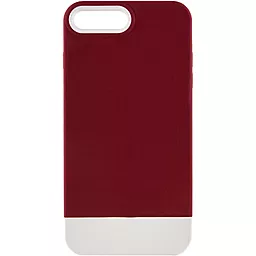 Чехол Epik TPU+PC Bichromatic для Apple iPhone 7 plus, iPhone 8 plus (5.5") Wine / White