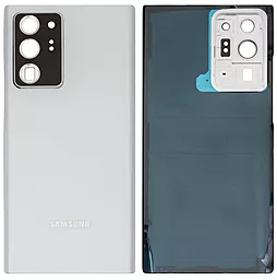 Задняя крышка корпуса Samsung Galaxy Note 20 Ultra N985 / Galaxy Note 20 Ultra 5G N986 со стеклом камеры Mystic White - фото Задняя крышка корпуса Samsung Galaxy Note 20 Ultra N985 / Galaxy Note 20 Ultra 5G N986 со стеклом камеры Mystic White