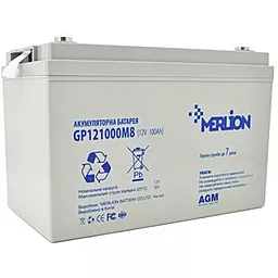 Акумуляторна батарея Merlion 12V 100Ah (GP121000M8)
