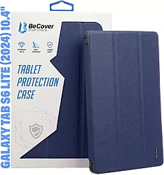 Чехол для планшета BeCover Smart Case для Samsung Galaxy Tab S6 Lite (2024) 10.4" P620/P625/P627 Deep Blue (710813) - фото Чехол для планшета BeCover Smart Case для Samsung Galaxy Tab S6 Lite (2024) 10.4" P620/P625/P627 Deep Blue (710813)