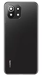 Задняя крышка корпуса Xiaomi Mi 11 Lite / Mi 11 Lite 5G / 11 Lite 5G NE со стеклом камеры Boba Black