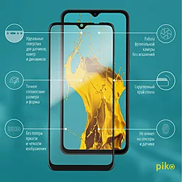 Защитное стекло Piko Full Glue Xiaomi Redmi 9A, Redmi 9C, Redmi 10A Black (1283126503986) - миниатюра 2