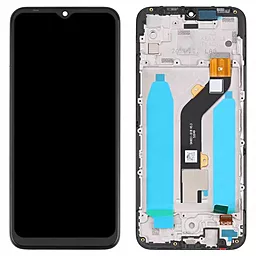 Дисплей Tecno Spark Go 2020 (KE5S) с тачскрином и рамкой, оригинал, Black
