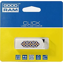 Флешка GooDRam 8GB CL!CK UKRAINE WHITE USB 2.0 (UCL2-0080W0R11-L) - мініатюра 3