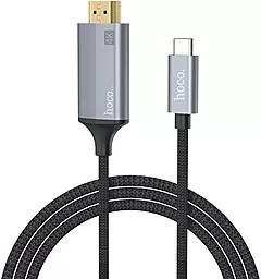 Видеокабель Hoco UA13 4K HDMI - USB Type-C 1.8м Black