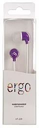 Наушники Ergo VT-229 Violet - миниатюра 3 Наушники Ergo VT-229 Violet - миниатюра 3