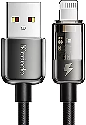 Кабель McDodo Transparent Power Off USB-A - Lightning 12w 3a 1.2м cable Black (CA-3140) - фото Кабель McDodo Transparent Power Off USB-A - Lightning 12w 3a 1.2м cable Black (CA-3140)