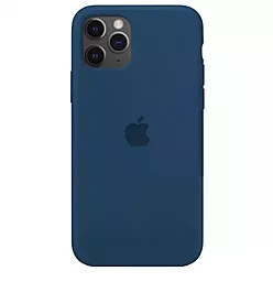 Чехол Silicone Case Full для Apple iPhone 11 Blue Cobalt