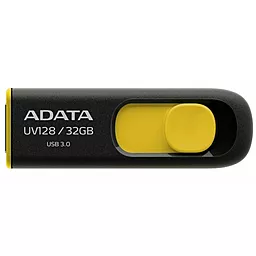 Флешка ADATA 32GB UV128 Black-Yellow USB 3.0 (AUV128-32G-RBY) - фото Флешка ADATA 32GB UV128 Black-Yellow USB 3.0 (AUV128-32G-RBY)