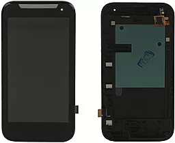 Дисплей HTC Desire 310 (D310n) (127x63) с тачскрином и рамкой, Black - фото Дисплей HTC Desire 310 (D310n) (127x63) с тачскрином и рамкой, Black
