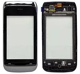 Сенсор (тачскрин) Nokia Asha 308, Asha 309, Asha 310 with frame Original Black