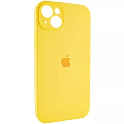 Чохол Silicone Case Full Camera for Apple IPhone 14 Yellow - мініатюра 2