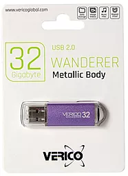 Флешка Verico Wanderer 32Gb Purple (1UDOV-M4PE33-NN) - миниатюра 2