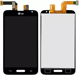 Дисплей LG L70 (D320N, D321, MS323) с тачскрином, оригинал, Black