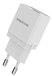 Мережевий зарядний пристрій Borofone BA19A + MicroUSB Cable White - мініатюра 2