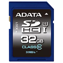 Карта памяти ADATA SDHC 32GB Premier Class 10 UHS-I U1 (ASDH32GUICL10-R) - фото Карта памяти ADATA SDHC 32GB Premier Class 10 UHS-I U1 (ASDH32GUICL10-R)