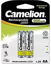 Аккумулятор Camelion AA (R6) 600mAh NiCd 2шт (NC-AA600BP2) - фото Аккумулятор Camelion AA (R6) 600mAh NiCd 2шт (NC-AA600BP2)