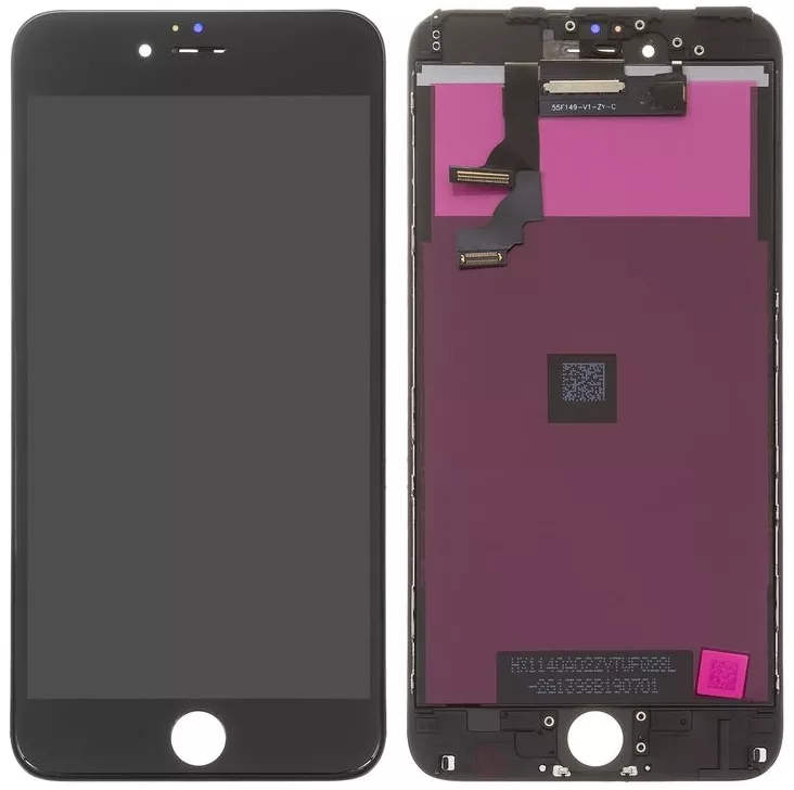 Дисплей Apple iPhone 6 Plus з тачскріном і рамкою, оригінал, Black - фото 1