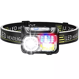 Налобный фонарик Bailong Police CY-2089-XPE+COB+RGB (аккумуляторный) - фото Налобный фонарик Bailong Police CY-2089-XPE+COB+RGB (аккумуляторный)