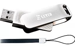 Флешка LEVEN Carousel Line 128GB USB 3.1 (JUS301SL-128M) Silver - фото Флешка LEVEN Carousel Line 128GB USB 3.1 (JUS301SL-128M) Silver