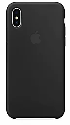Чехол Apple Silicone Case iPhone XS Black