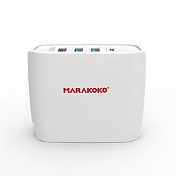 Сетевое зарядное устройство с быстрой зарядкой Marakoko MA11 4USB (3 USB+USB-C) QC3.0 30W White