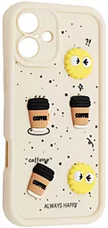 Чохол Pretty Things Case для Apple iPhone 16 Plus White / Always Happy - фото Чохол Pretty Things Case для Apple iPhone 16 Plus White / Always Happy