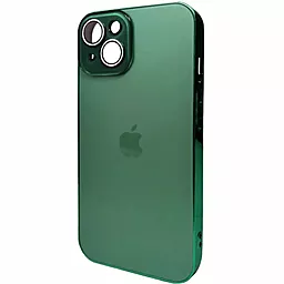 Чохол AG Glass Sapphire Frame MagSafe Logo for Apple iPhone 14  Cangling Green
