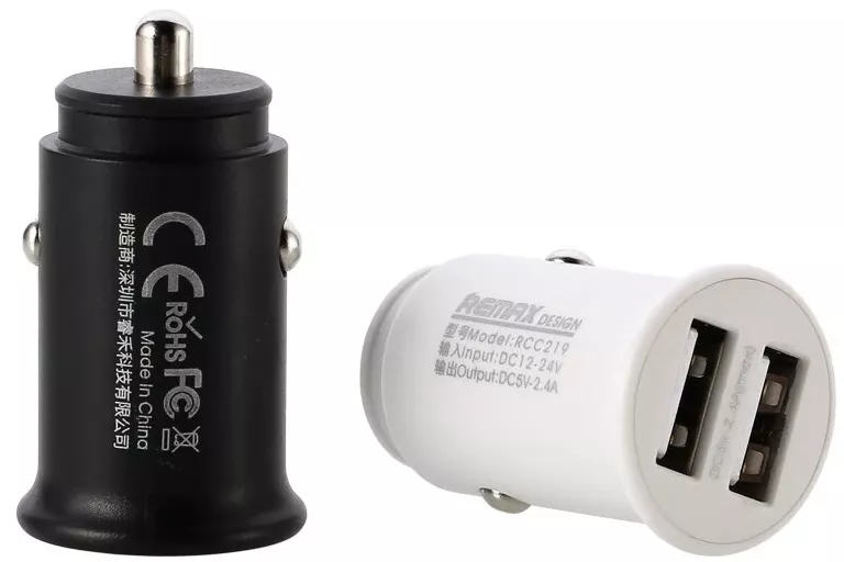 Автомобильное зарядное устройство Remax RCC-219 2.4a 2xUSB-A ports car charger White - фото 2