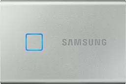 SSD Накопитель Samsung Portable T7 TOUCH 500 GB (MU-PC500S/WW) Silver - фото SSD Накопитель Samsung Portable T7 TOUCH 500 GB (MU-PC500S/WW) Silver
