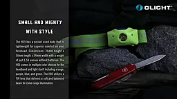 Налобний ліхтарик Olight H05 Active (1хCR123) Пурпуровий - мініатюра 11 Налобний ліхтарик Olight H05 Active (1хCR123) Пурпуровий - мініатюра 11
