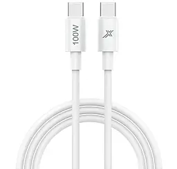 Кабель Grand-X USB Type-C - Type-C 100w 5a 1м PD cable White (CC-100W) - фото Кабель Grand-X USB Type-C - Type-C 100w 5a 1м PD cable White (CC-100W)