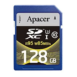 Карта памяти Apacer SDXC 128GB Class 10 UHS-I U3 (AP128GSDXC10U4-R)